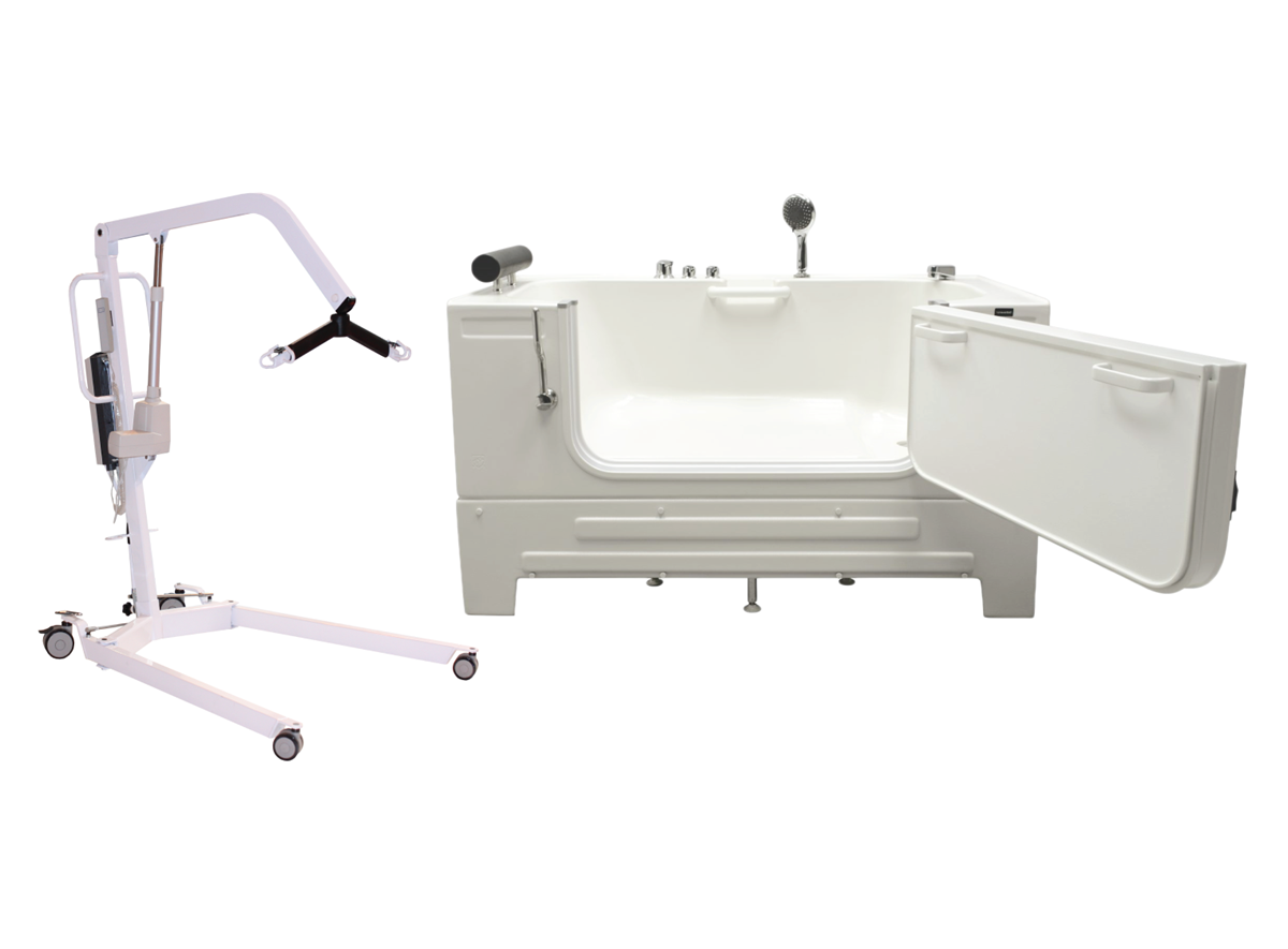 Neptune Tub with a Hoyer Lift image